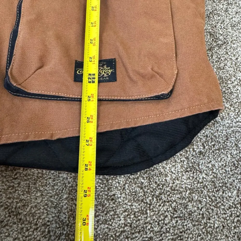Caden McCoy Work Vest Outerwear Men's 2XL Duck Canvas Thinsulate Pockets